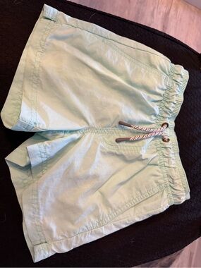 Light Mint Drawstring kids Shorts